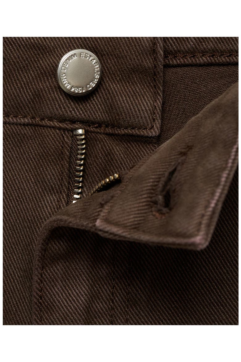 High Waist Straight Leg Jeans, Alternate, color, CHOCOLATE