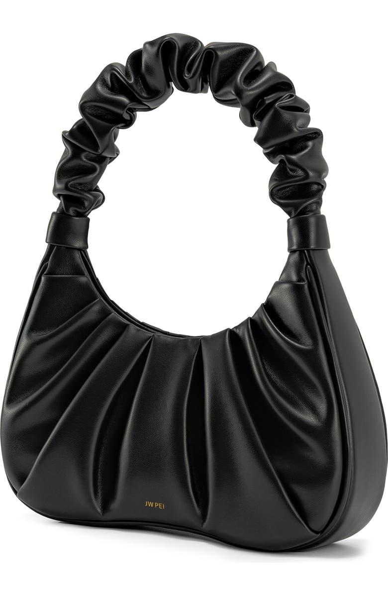 JW PEI Gabbi Ruched Faux Leather Hobo, Alternate, color,