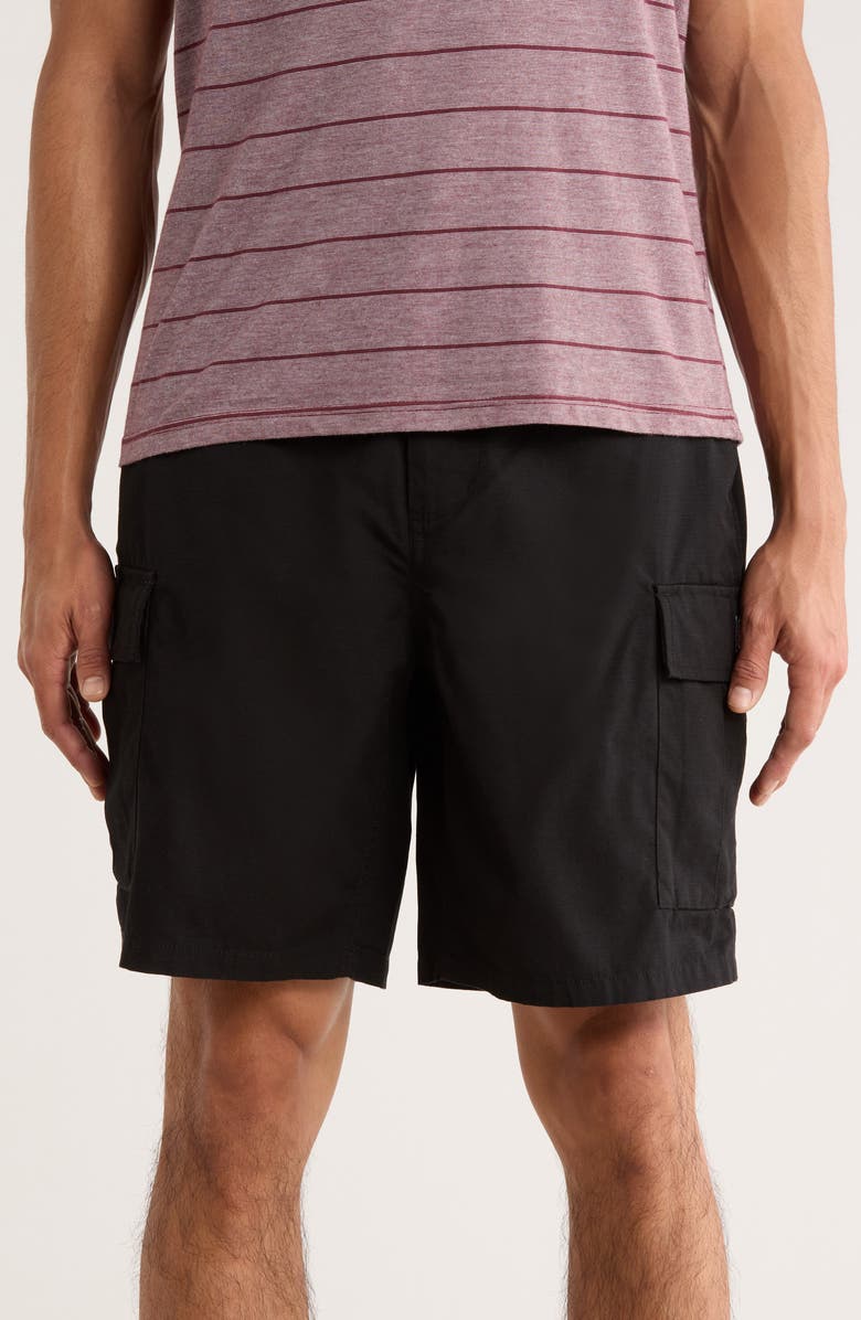 Obey Classic Cargo Shorts, Main, color, Black