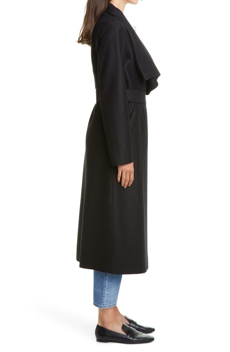 Harris Wharf London Volcano Belted Wool Coat, Alternate, color, 