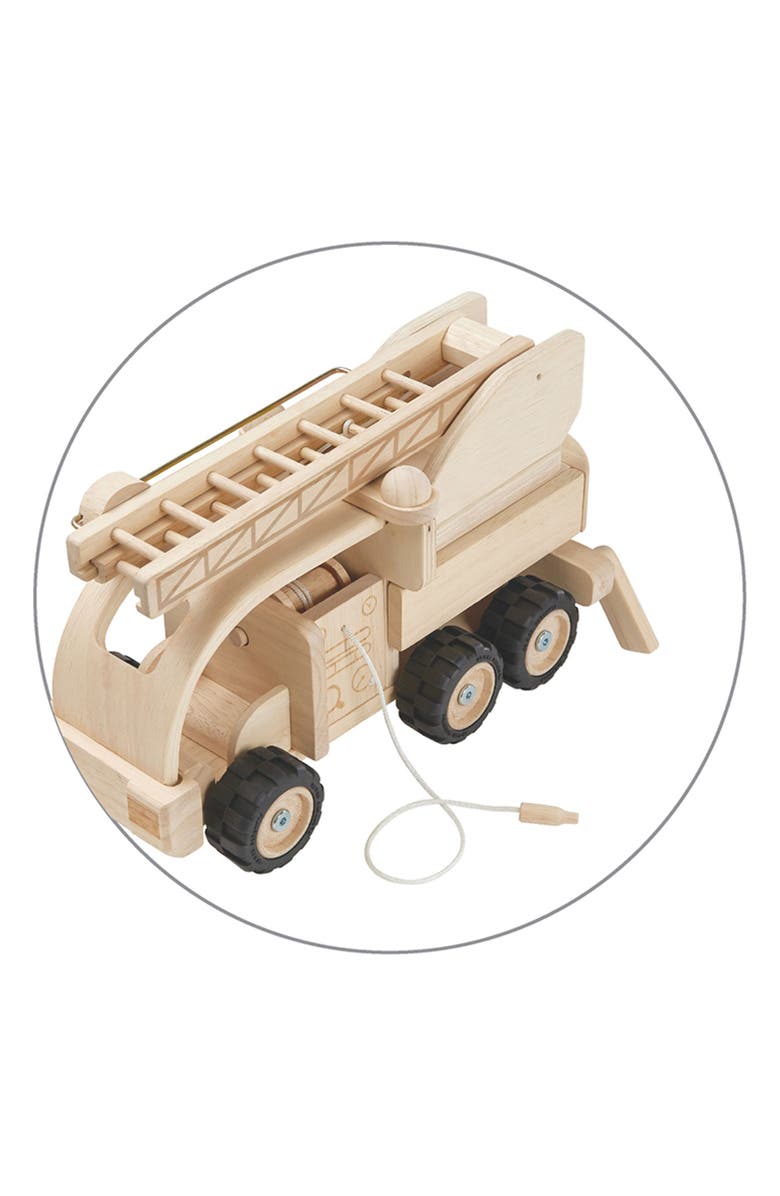 PlanToys<sup>®</sup> Fire Truck Toy, Alternate, color, Natural