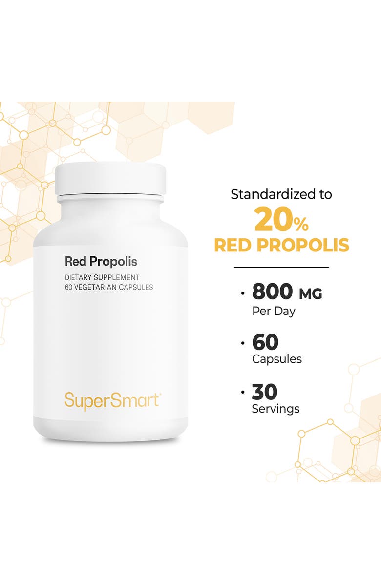 SuperSmart Red Propolis 800mg per Day, Alternate, color, 
