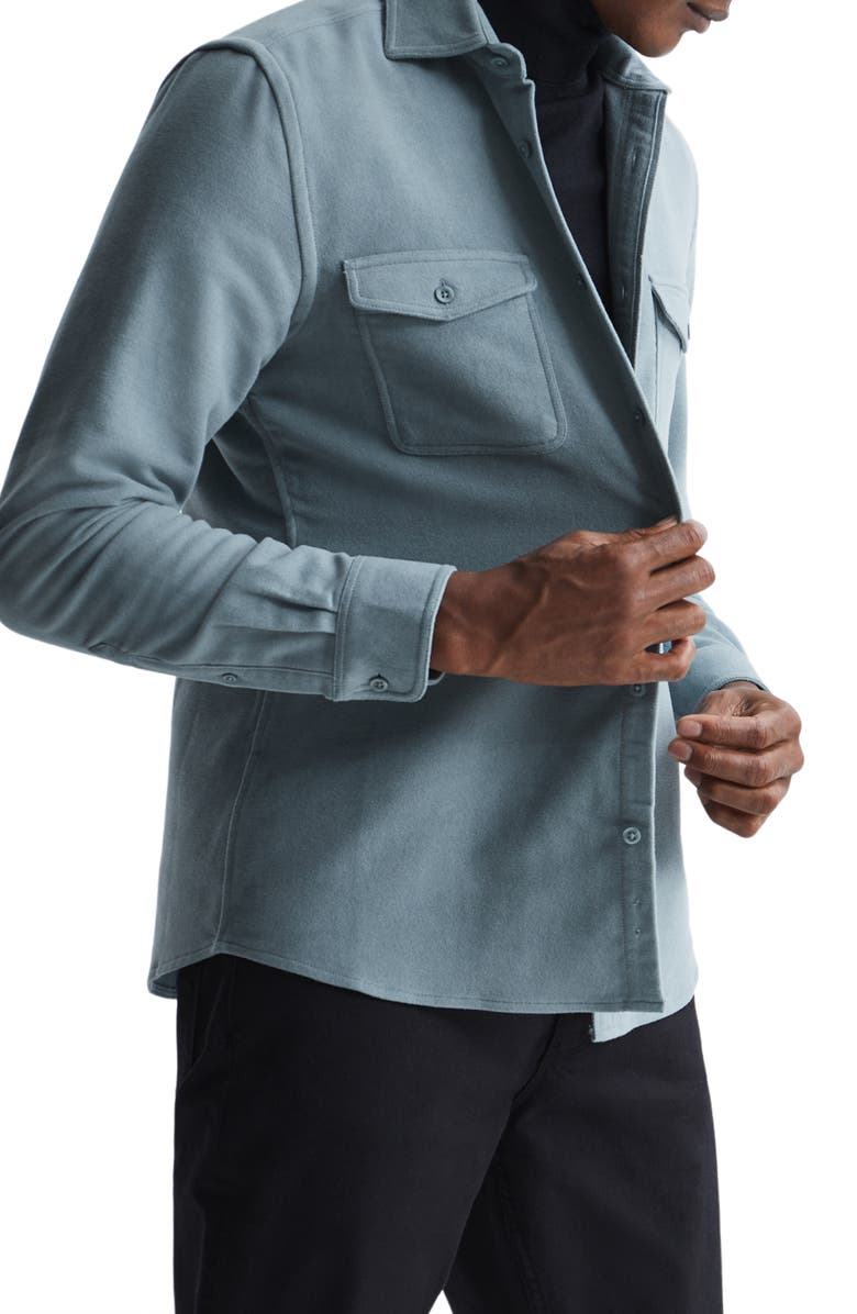 Reiss Miami Cotton Button-Up Shirt, Alternate, color, 