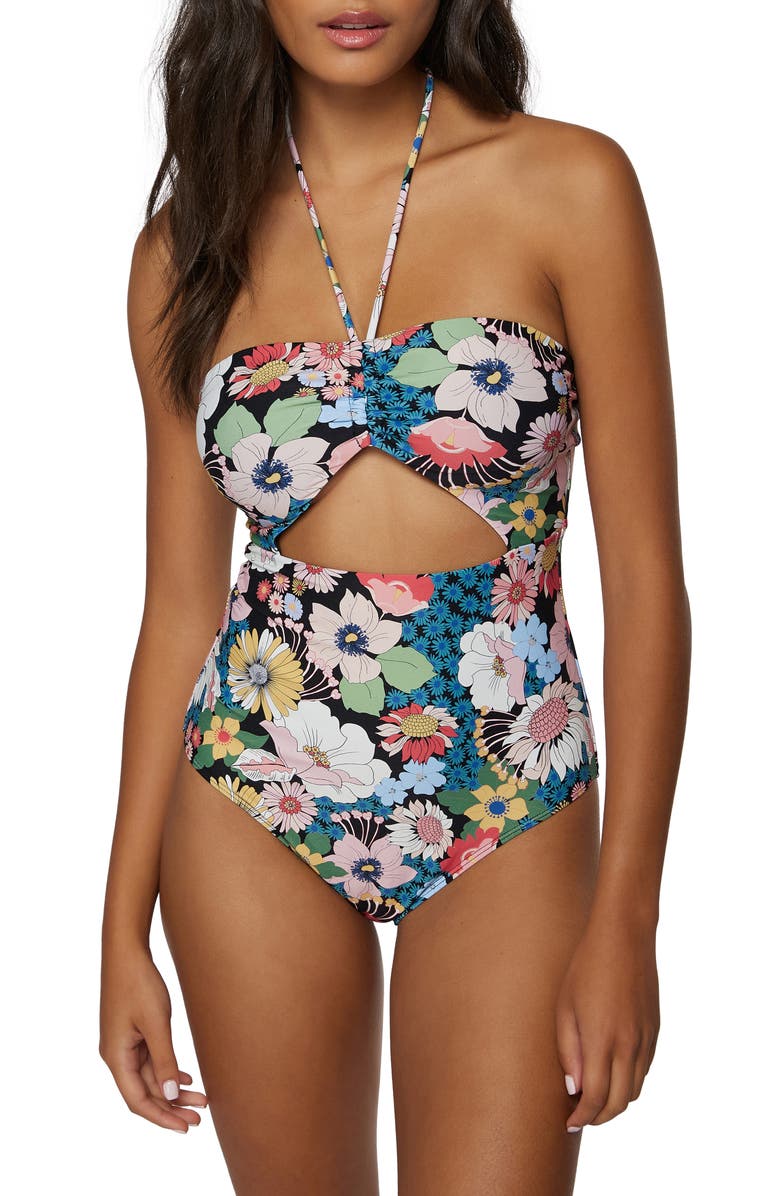 O'Neill Twiggy Sayulita Floral Print One-Piece Swimsuit, Alternate, color, 