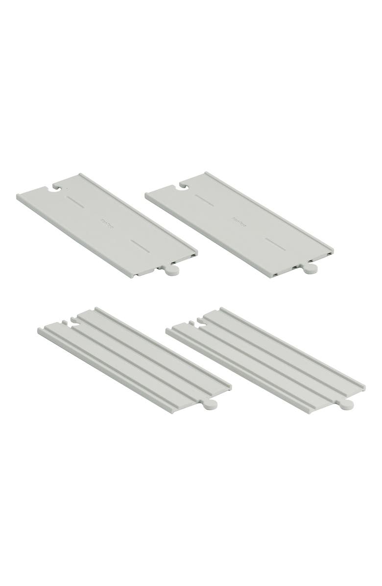 PlanToys<sup>®</sup> Rubber Road & Rail Extension Tracks, Main, color, White