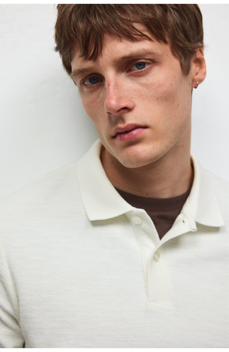 H&M Slim Fit Polo Shirt, Alternate, color, White