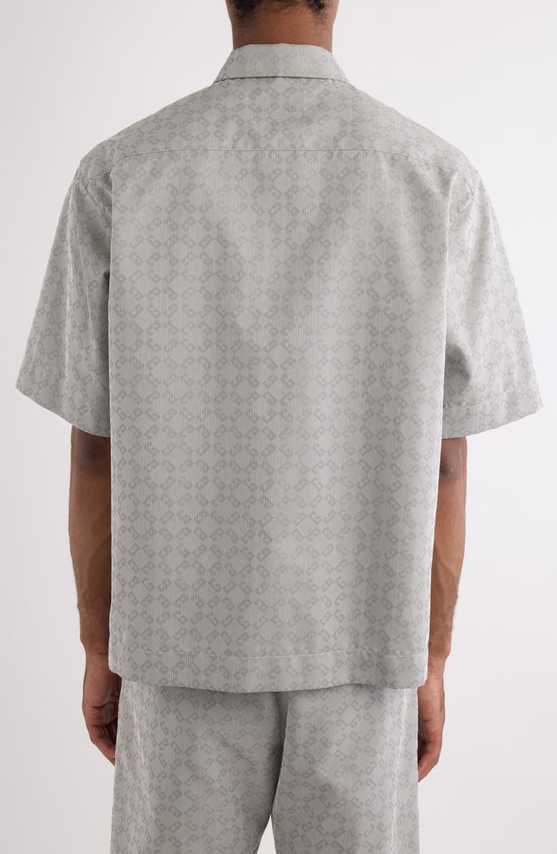 Givenchy Monogram 72 Jacquard Boxy Short Sleeve Shirt, Alternate, color, 