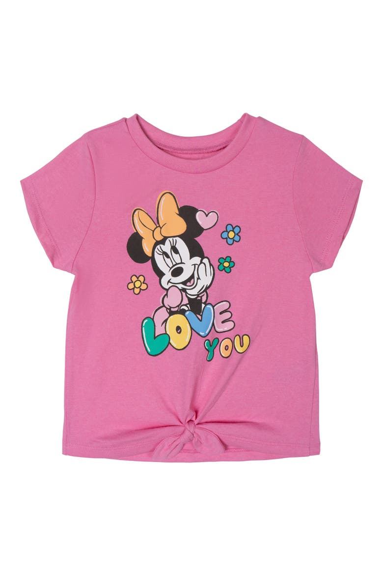 Minnie Mouse 2-Piece Short Sleeve Tee and Gauze Shorts Set, Alternate, color, Pink Multi Minnie
