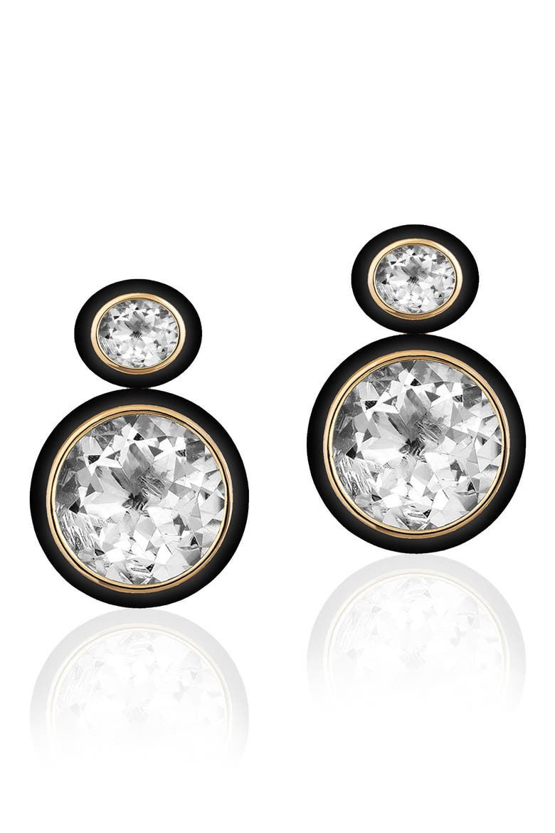Melange Drop Earrings, Main, color, CLEAR