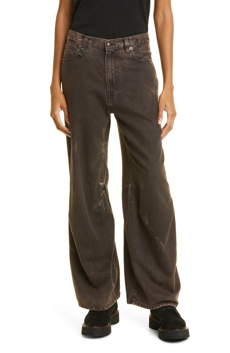 R13 Tina Articulated Knee Jeans, Main, color, 