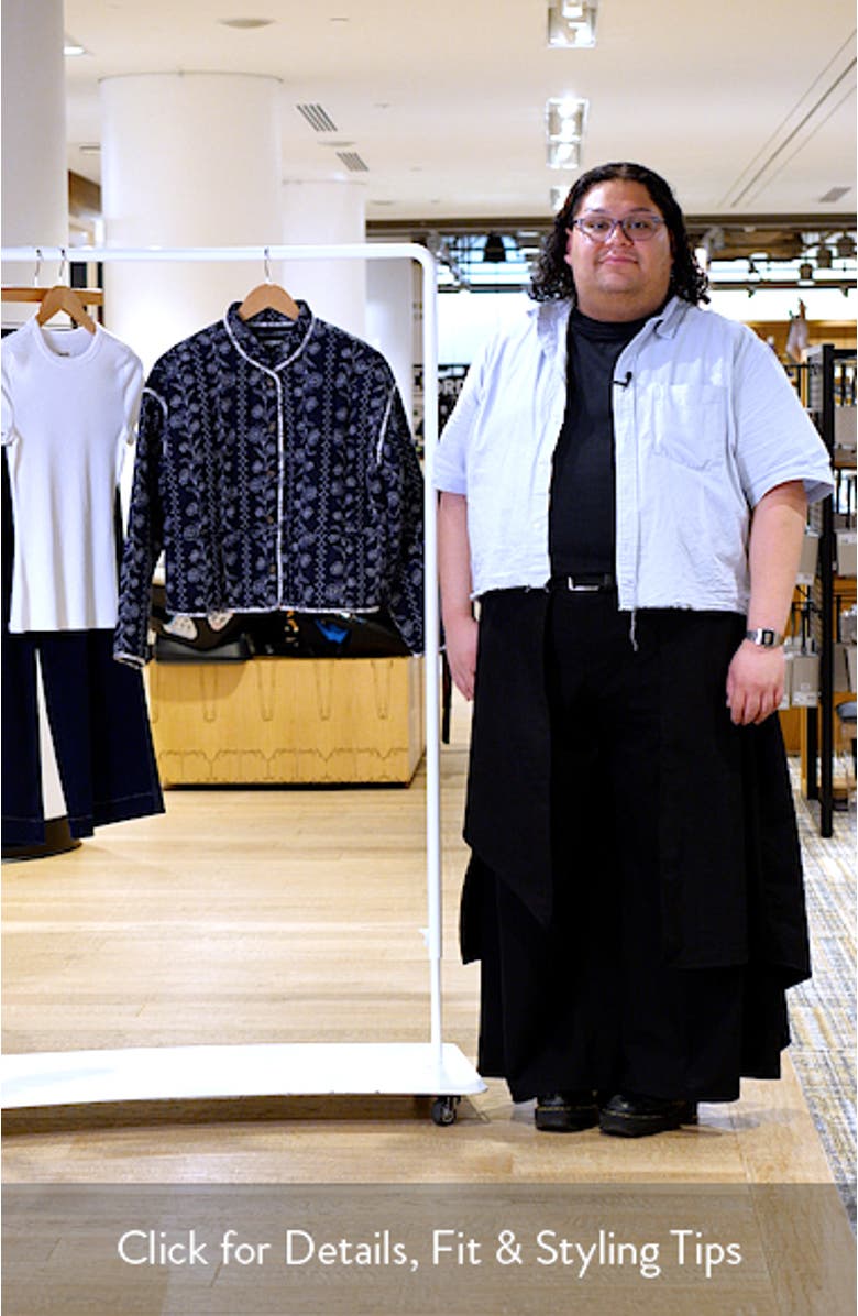 Ottomaquilt Floral Embroidered Jacket, sales video thumbnail