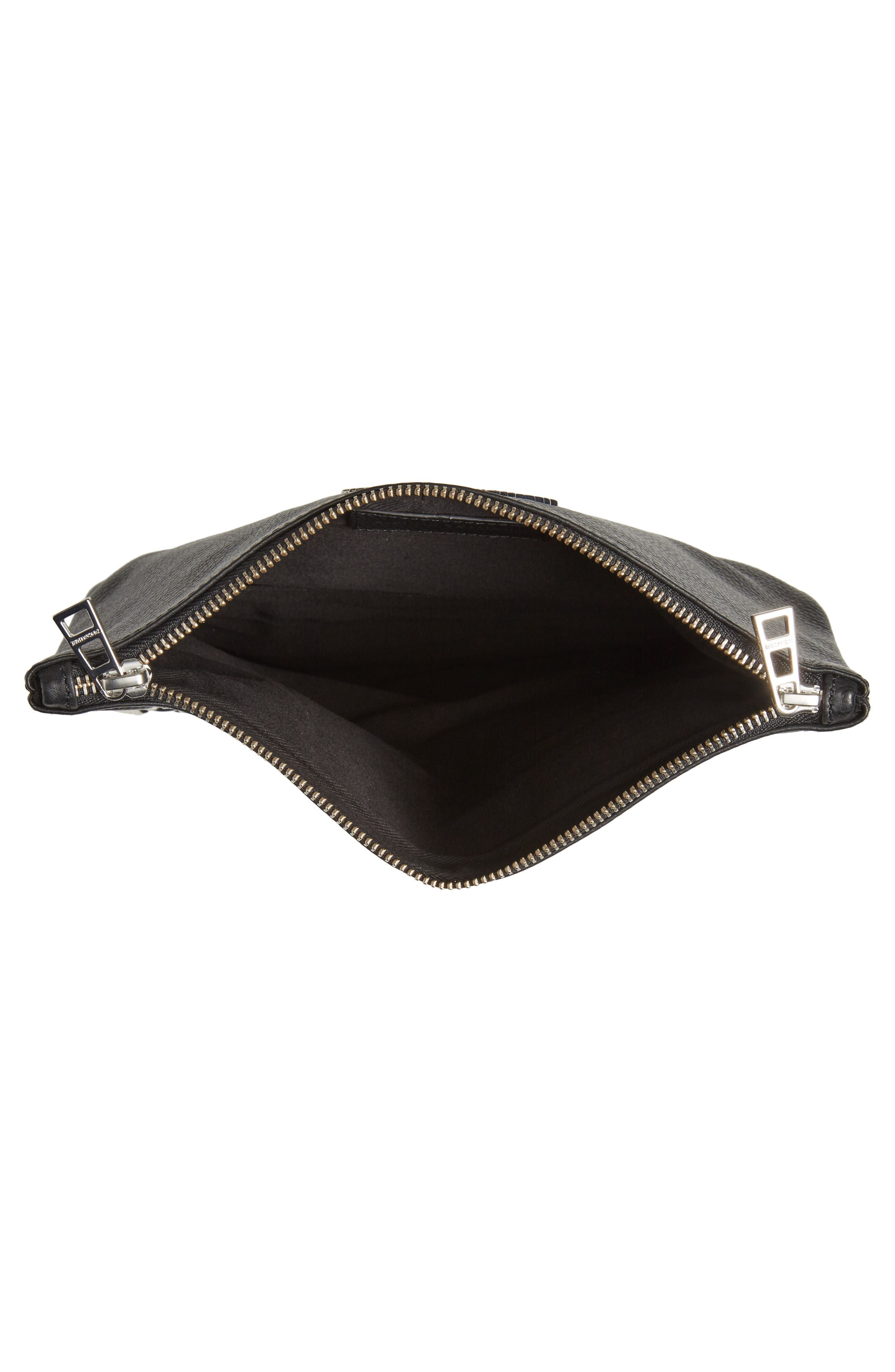 Zadig & Voltaire Rock Leather Clutch, Alternate, color, 