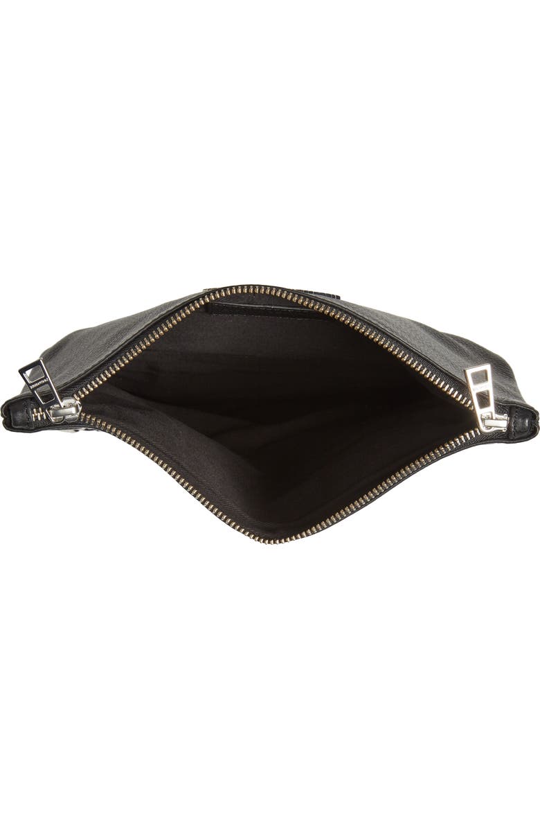 Zadig & Voltaire Rock Leather Clutch, Alternate, color,
