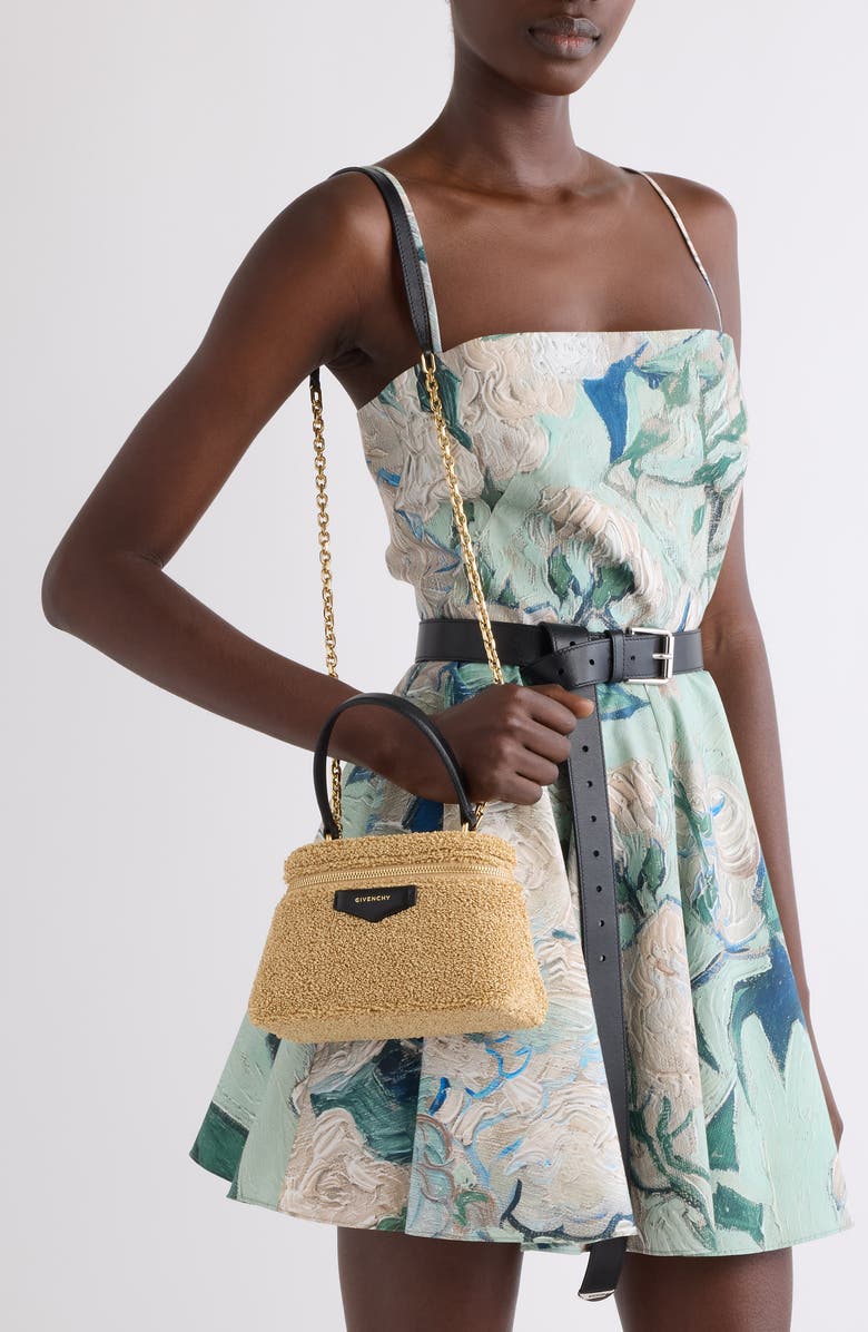 Givenchy Antigona Raffia Vanity Bag, Alternate, color, Natural