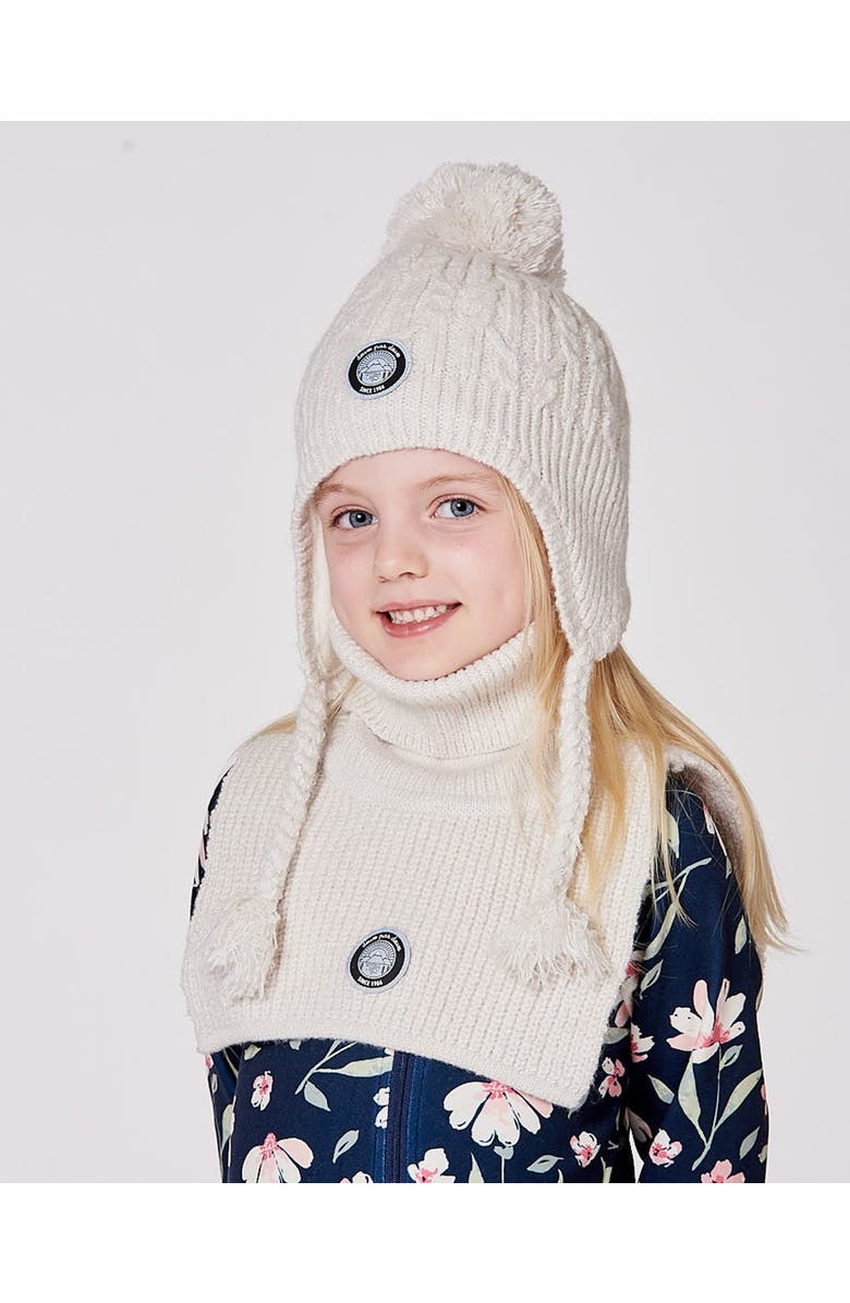 Deux par Deux Kids Gender Inclusive Turtleneck Neckwarmer, Main, color, Off-White