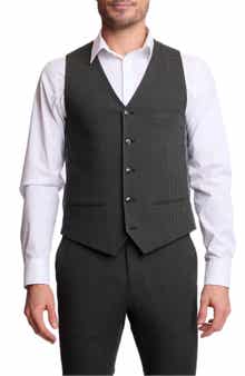Eaton Gingham Five Button Vest