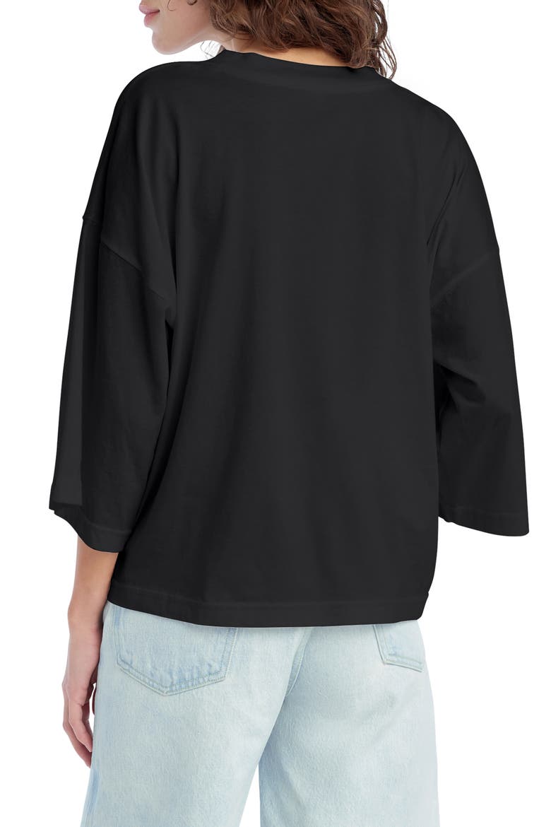 The Over It Organic Cotton Tee, Alternate, color, BLACK