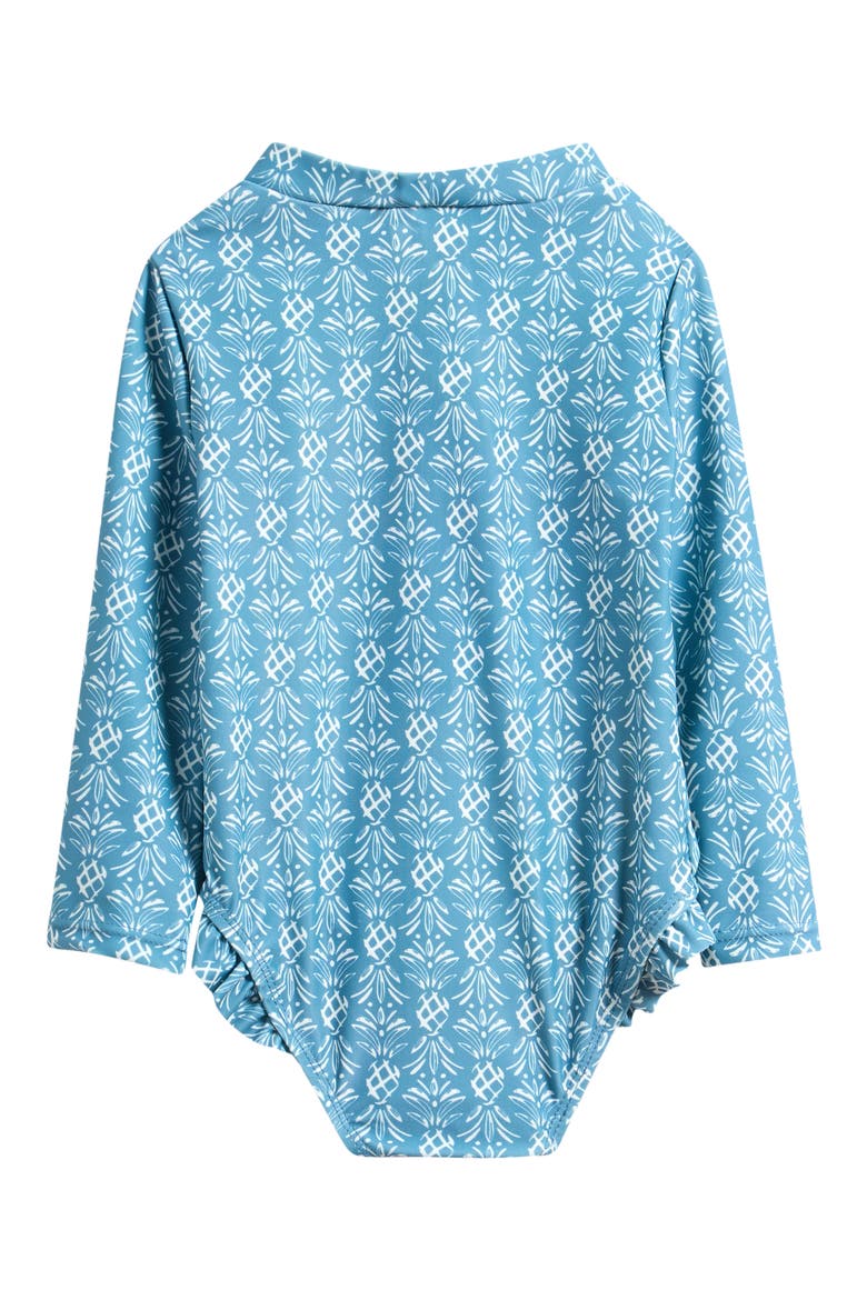 Long Sleeve One-Piece Swimsuit, Alternate, color, BLUE