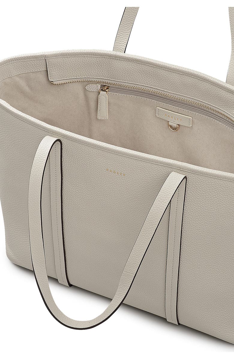 Radley Templeton Place Large Leather Tote Bag, Alternate, color, Snow