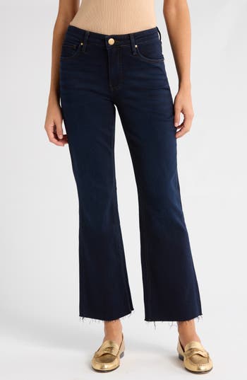 Kut From The Kloth Kelsey Fab Ab Raw Hem High Waist Flare Jeans