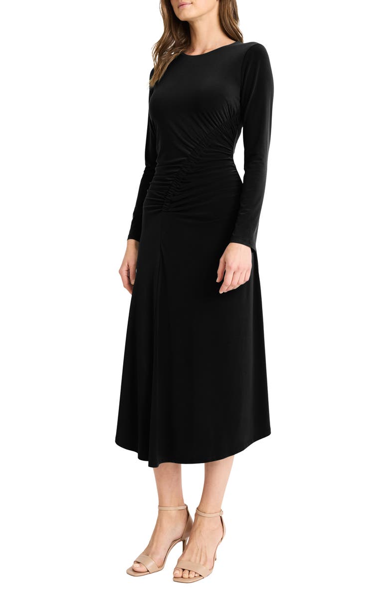 Maggy London Asymmetric Long Sleeve Dress, Alternate, color, 
