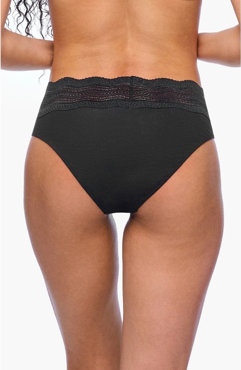 Cosabella Dolce High Rise Bikini, Alternate, color, Black