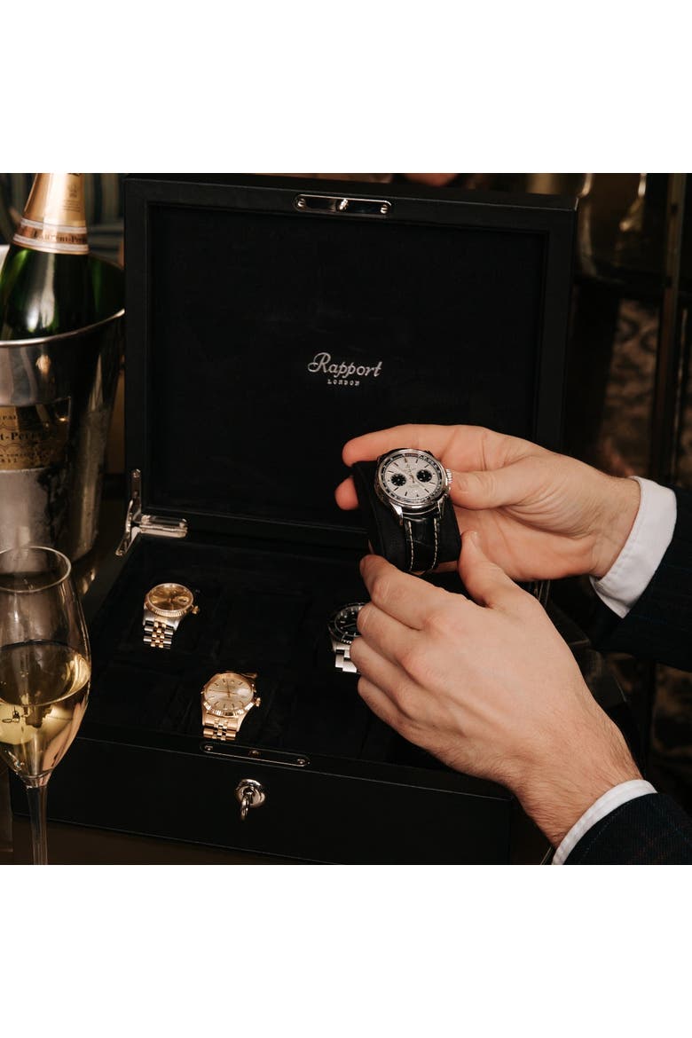 VANTAGE EIGHT WATCH BOX, Alternate, color, Black