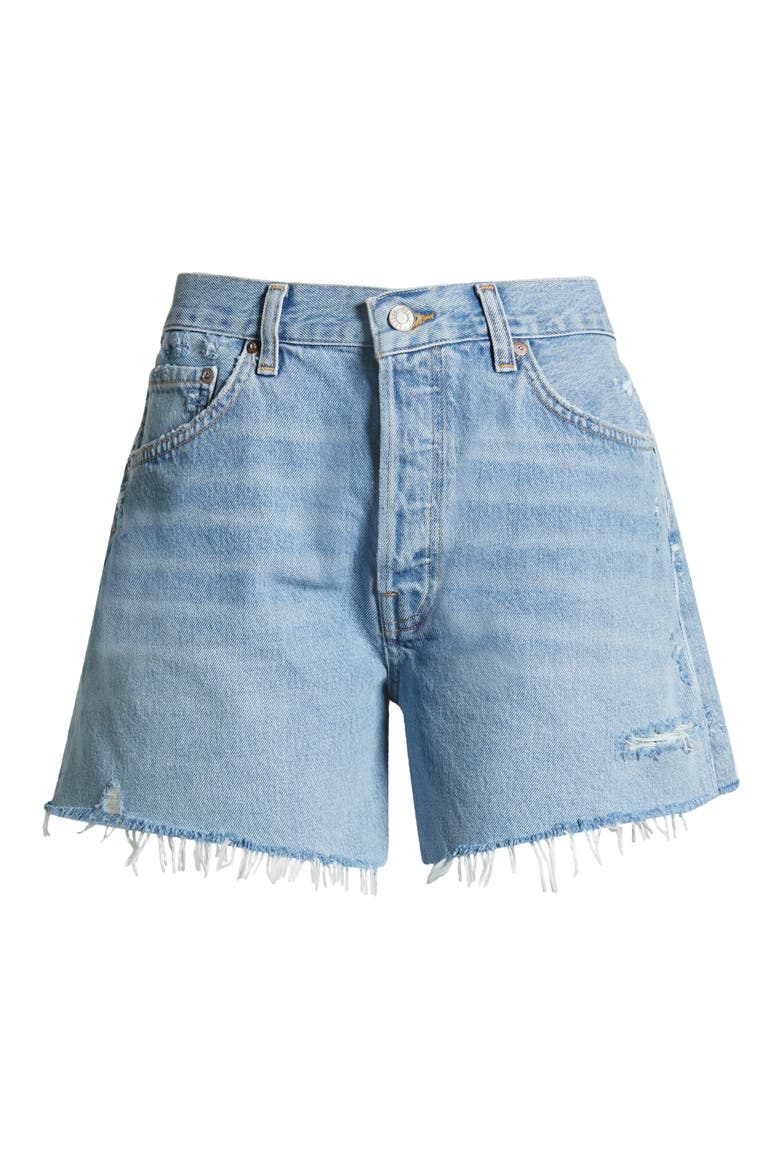 Parker Long High Waist Cutoff Denim Shorts, Alternate, color, SWAPMEET