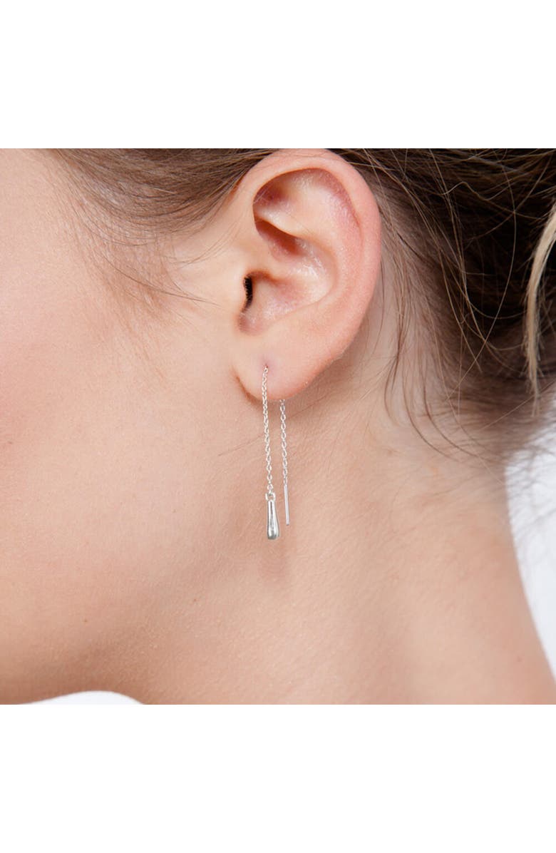 Lucy Quartermaine Short Feeder Drop Earrings, Alternate, color, Sterling Silver