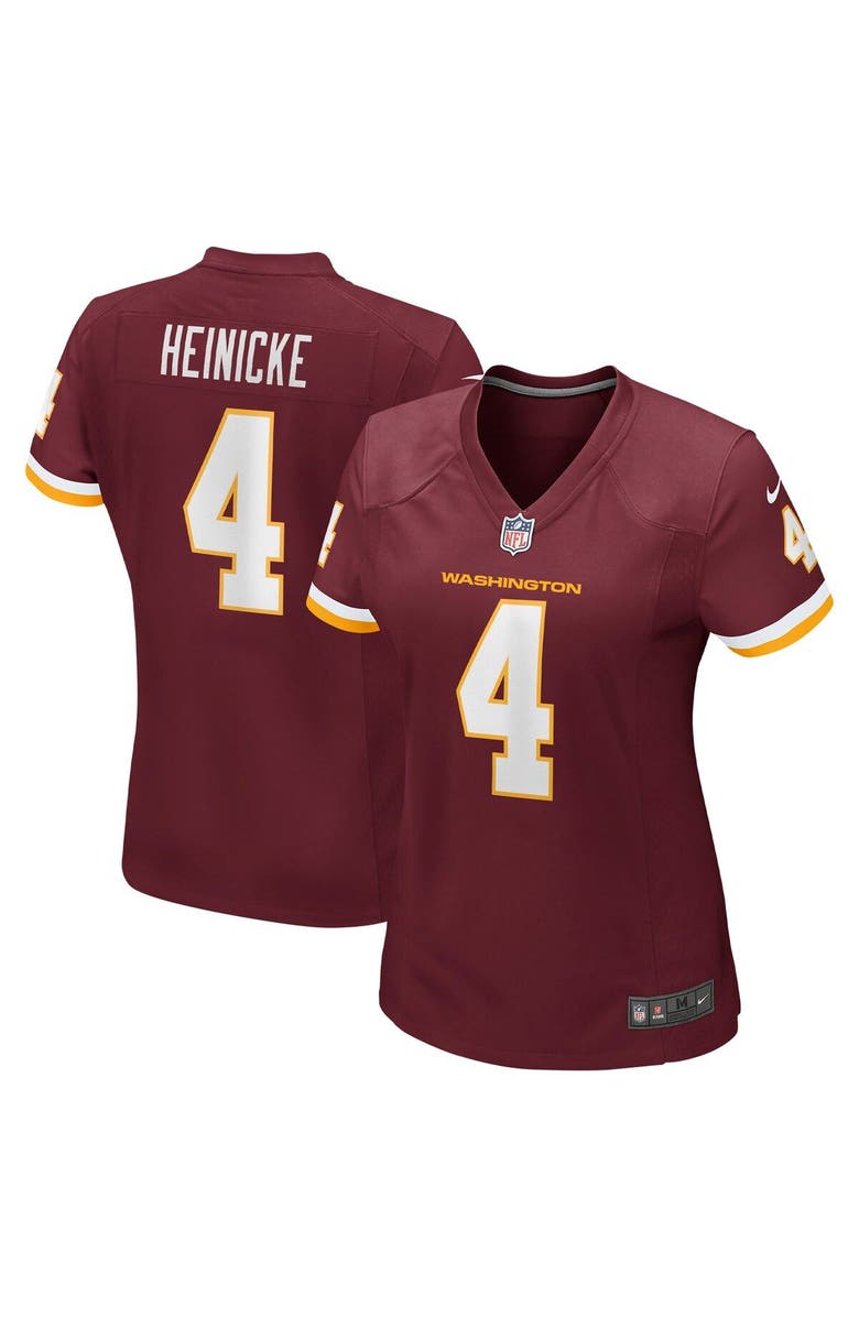 Nike Women's Nike Taylor Heinicke Burgundy Washington Football Team Game Jersey, Main, color, 