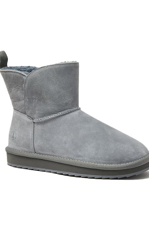 Lined Suede Indoor Outdoor Boots