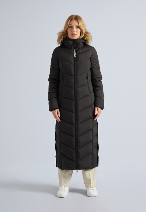 High Neck Maxi Puffer Coat