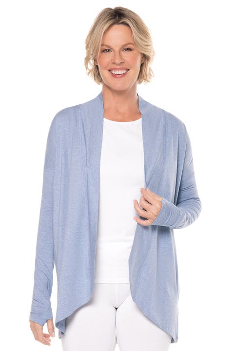 Women's Long Sleeve Sun Wrap with Back Slit - UPF 50+ Sun Protection - LumaLeo