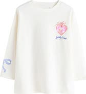 NEXT Kids' Floral Sequin Long Sleeve T-Shirt