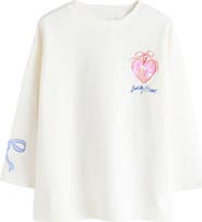 NEXT Kids' Floral Sequin Long Sleeve T-Shirt