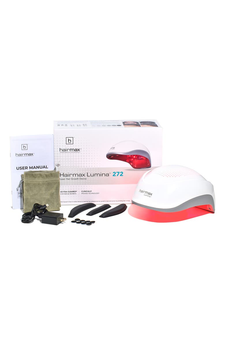 HAIRMAX Lumina<sup>™</sup> 272 Laser Hair Growth Device, Alternate, color, White