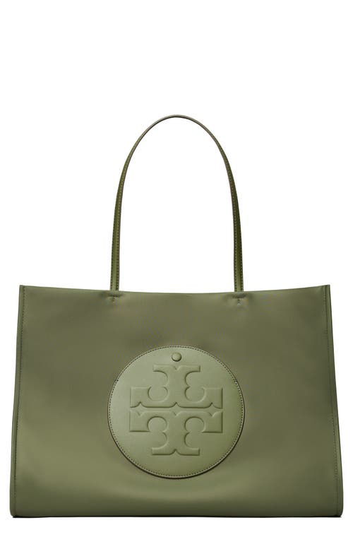 Tory Burch Ella Recycled Nylon Tote In Green