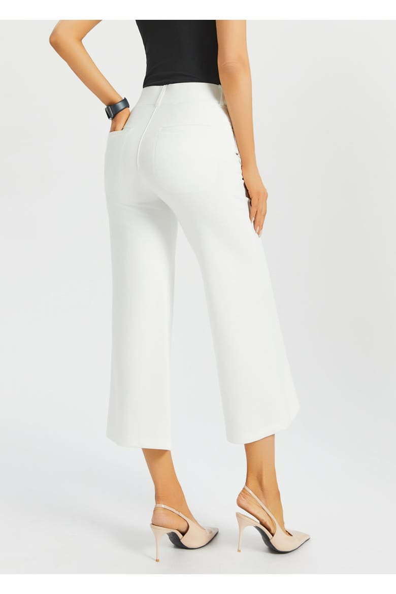 7 Pocket DPYP Dress Pant Yoga Pant Crop Wide, Alternate, color, Star White