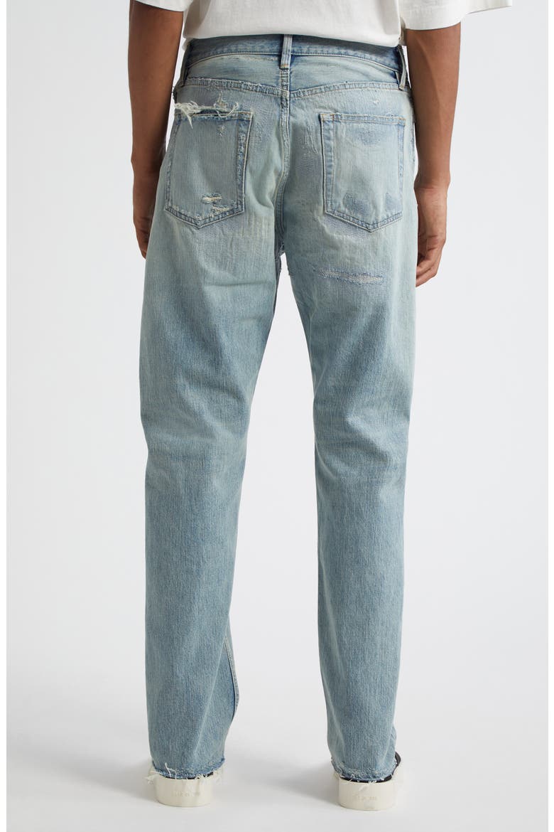 Rip & Repair Straight Leg Jeans, Alternate, color, REPAIRED INDIGO 2