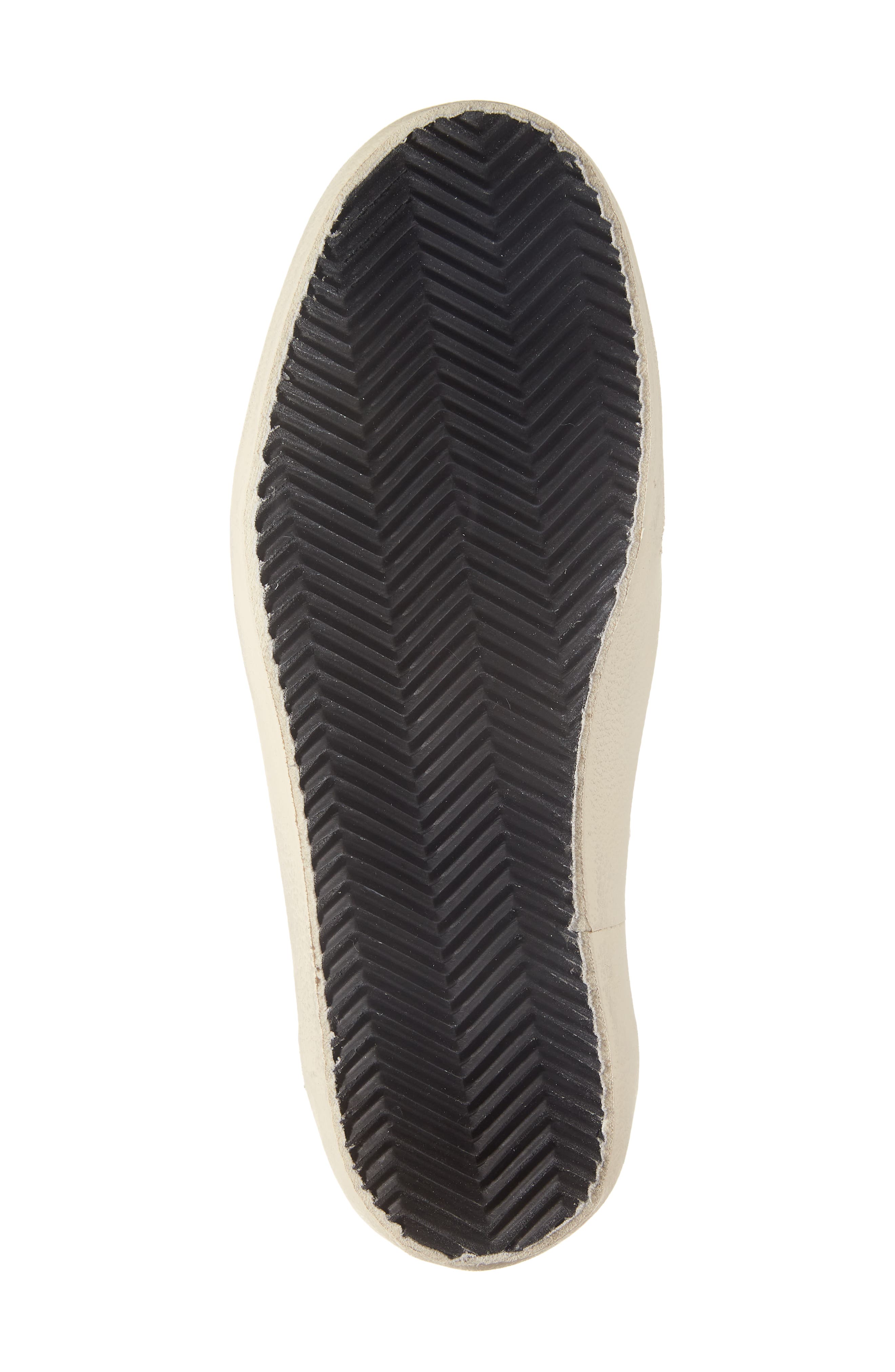 Golden Goose Mid Star Leather Sneaker with Genuine Shearling Trim, Alternate, color, Latte