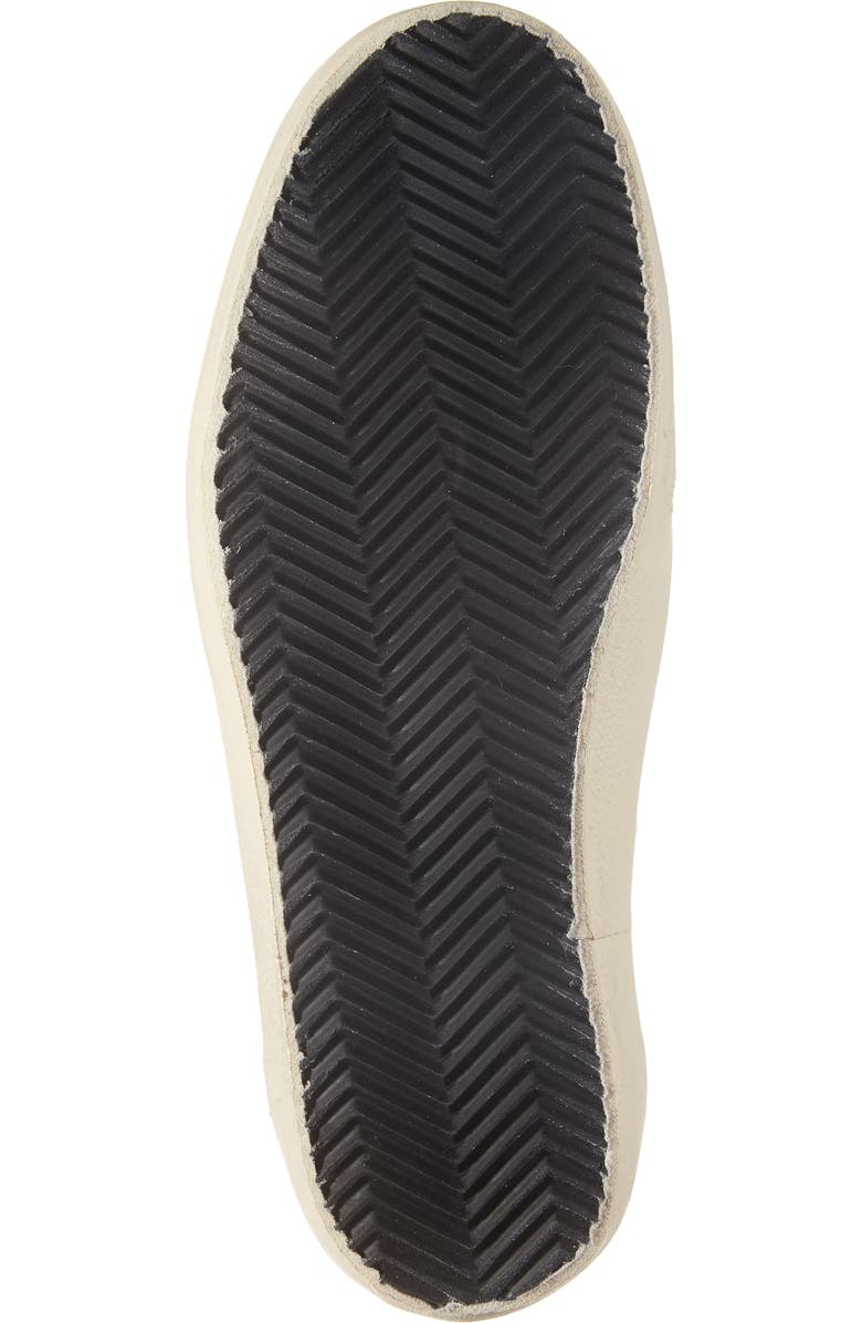 Golden Goose Mid Star Leather Sneaker with Genuine Shearling Trim, Alternate, color, Latte