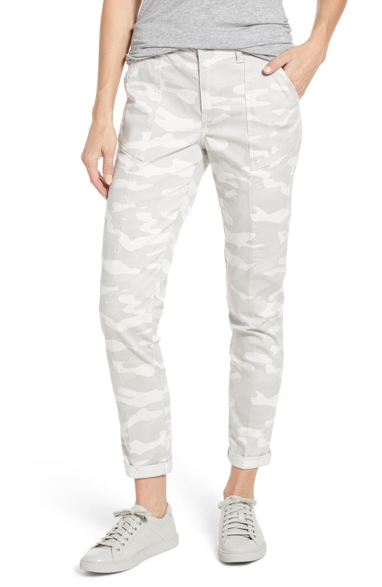 Wit & Wisdom Flex-ellent Camo High Waist Cargo Pants, Main, color,