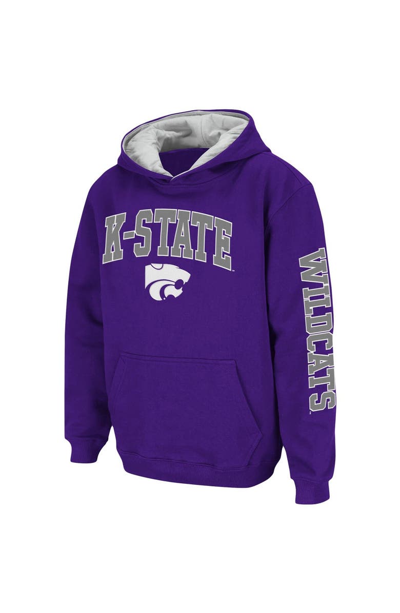 COLOSSEUM Youth Colosseum Purple Kansas State Wildcats 2-Hit Team Pullover Hoodie, Alternate, color, Purple