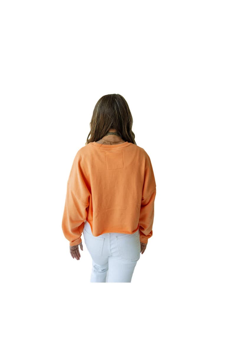 Women's Gameday Social Tennessee Orange Tennessee Volunteers Phipps Cropped Sweatshirt, Alternate, color, Tennessee Orange