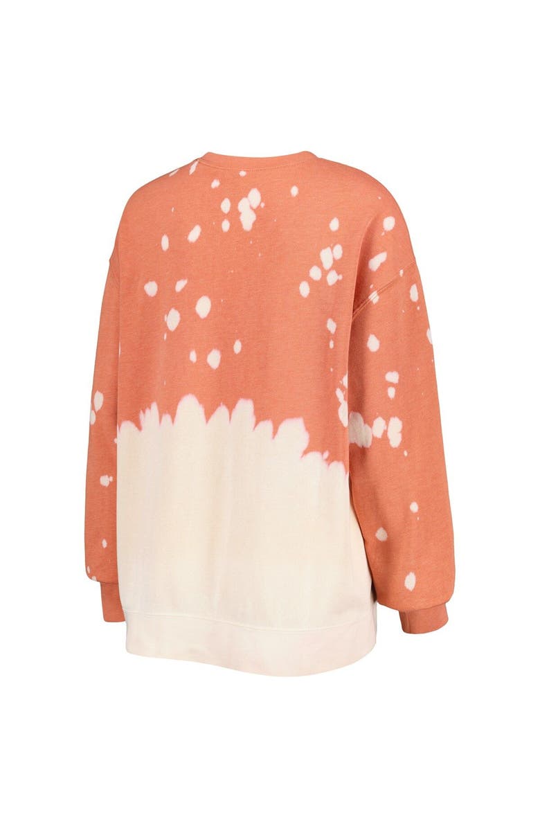 GAMEDAY COUTURE Women's Gameday Couture Texas Orange Texas Longhorns Twice As Nice Faded Dip-Dye Pullover Sweatshirt, Alternate, color, 