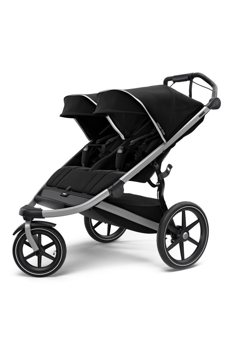 Urban Glide 2 Double All Terrain Stroller Bundle, Main, color, BLACK