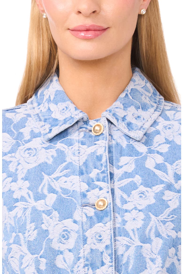 Rose Print Denim Jacket, Alternate, color, GRANADA SKY