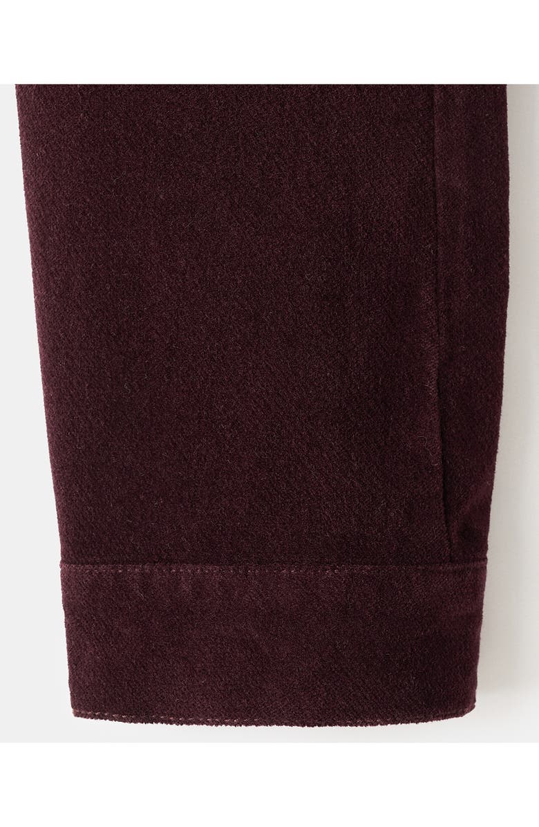 MANGO Stitch Velvet Jacket, Alternate, color, Wine