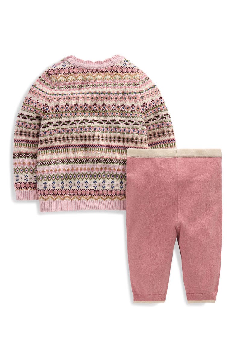 Kids' Fair Isle Knitted Jumper Set, Alternate, color, PINK