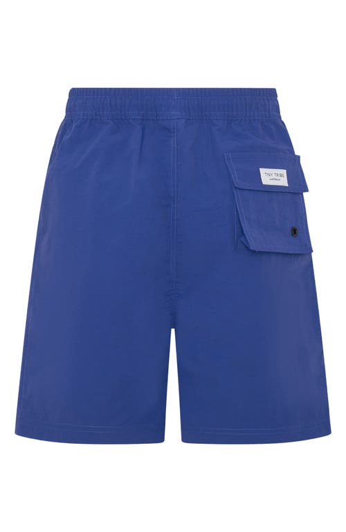 Tiny Tribe Kids' Segment Hybrid Shorts In Blue